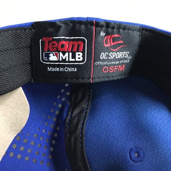 OC Sports Team MLB Men's Strapback Hat Blue OSFM New York Mets Embroidered - Picture 6 of 6